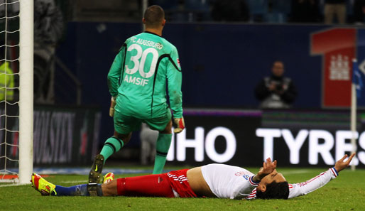 Der Hamburger SV verzweifelt schier am gut aufgelegten Augsburg-Schlussman Mohamed Amsif