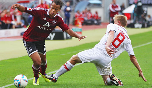 Das Hinspiel gewann der 1. FC Nürnberg knapp mit 1:0