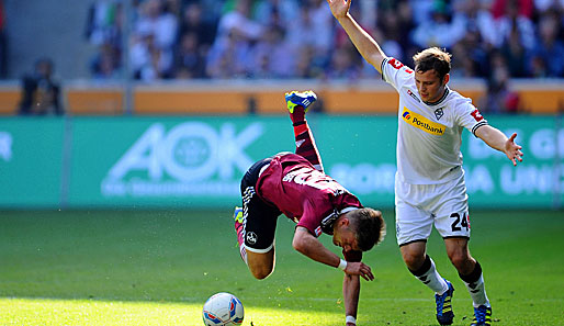 Borussia Mönchengladbach entschied das Hinspiel gegen Nürnberg mit 1:0 für sich