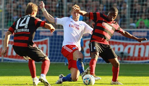 Der HSV gewann in der Hinrunde mit 2:1 in Freiburg