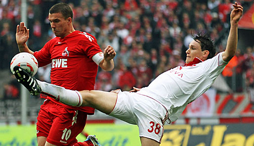 Lukas Podolski hat am Sonntag mit dem 1. FC Köln den 1. FC Nürnberg zu Gast
