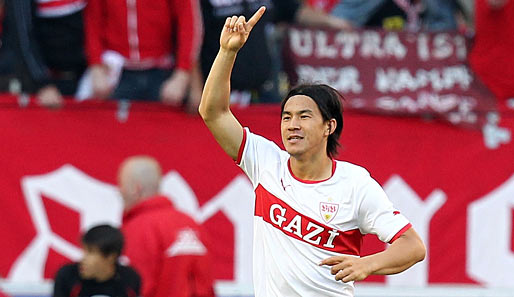 Für Shinji Okazaki und den VfB Stuttgart geht es immer weiter nach oben