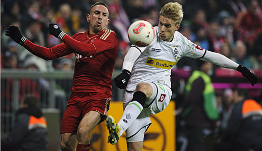 Franck Ribery (l.) verabschiedet sich mit den Bayern mit einem Remis in die Winterpause