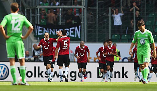 In der Hinrunde stürmte Hannover die VW-Arena in Wolfsburg und siegte mit 4:0