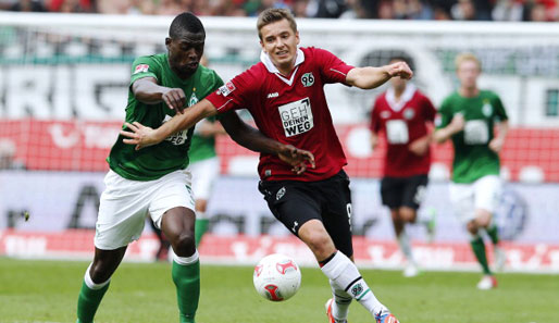 Im Hinspiel siegte Hannover 96 mit 3:2 gegen Werder Bremen