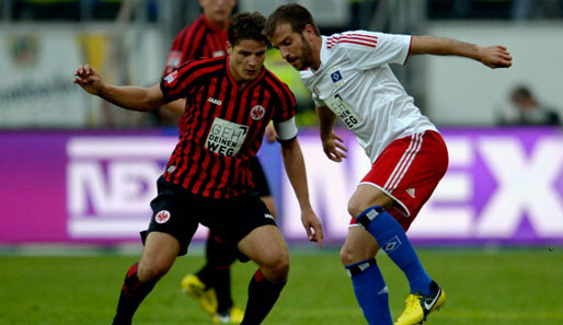In der Hinrunde siegte die Frankfurter Eintracht mit 3:2 gegen den HSV