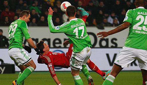 Mario Mandzukic brachte die Bayern mit einem Fallrückzieher mit 1:0 in Front