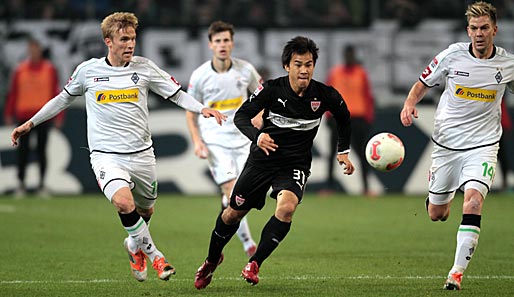 Das Hinspiel in Gladbach gewann der VfB Stuttgart mit 2:1