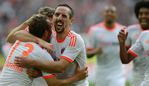 Überragender Mann beim 5:0-Sieg gegen Fortuna Düsseldorf: Franck Ribery (M.)