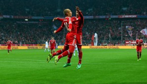 Arjen Robben feierte seinen zweiten Treffer mit dem Spanier Thiago