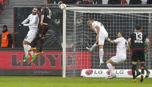 Stefan Kiesling erzielte per Kopf das 1:0 für Leverkusen