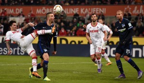 Vedad Ibisevic schoss die Hertha in Köln zum ersten Rückrundensieg
