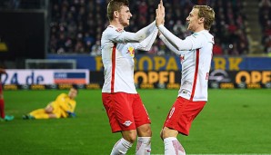 RB Leipzig bleibt weiter an der Tabellenspitze