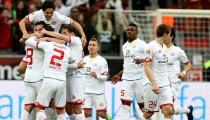 Der 1. FSV Mainz 05 gewann auswärts bei Bayer Leverkusen