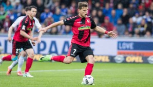 Florian Niederlechner schoss den SC Freiburg zum Sieg