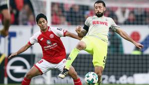 Das Spiel zwischen Mainz und Köln fand größtenteils auf Augenhöhe statt