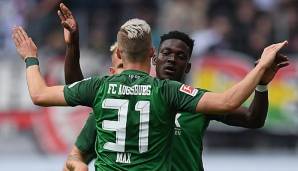 Philipp Max traf für den FC Augsburg zur 1:0-Führung