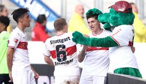 Schoss in neun Bundesliga-Spielen bereits fünf Tore für den VfB Stuttgart: Steven Zuber.