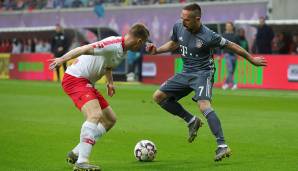 Franck Ribery: Kam in der 78. Minute und hatte die riesige Chance, die Münchner zur Meisterschaft zu schießen, scheiterte aber an Gulacsi. Keine Bewertung.