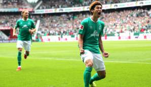 Yuya Osako erzielte für Werder Bremen zwei Tore gegen den FC Augsburg.