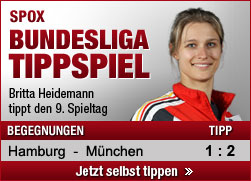 Tippspiel, Britta Heidemann, 9. Spieltag