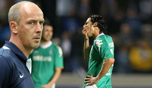 Ex-Bremen-Star Mario Basler (l.) gibt den Werder-Spielern die Schuld für die aktuelle Krise