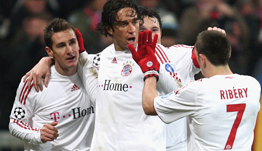Starke Leistung: Miroslav Klose, Luca Toni und Franck Ribery (v.l.)