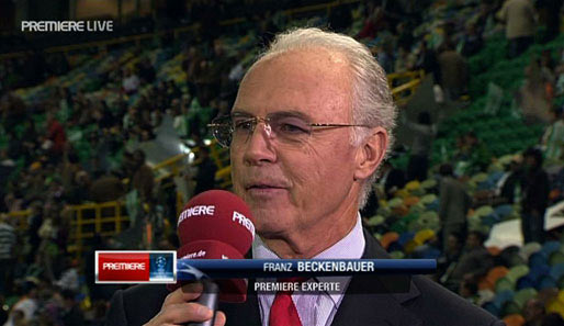 Premiere-Experte Franz Beckenbauer plauderte vor dem Spiel pikante Details aus