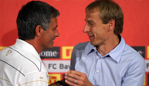 Jürgen Klinsmann (r.) war vom 1. Juli 2008 bis zum 27. April 2009 Trainer beim FC Bayern