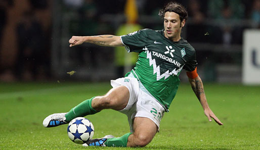 Kapitän Torsten Frings erreichte in Runde eins mit Werder ein 2:2-Unentschieden gegen Tottenham