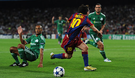 Lionel Messi war beim 5:1 im Hinspiel mit zwei Treffern überragender Mann beim FC Barcelona