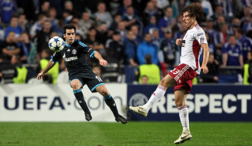 Jurado (l.) erzielte Schalkes erstes Auswärtstor der laufenden Champions-League-Saison