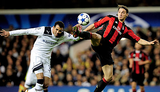 Tottenhams Sandro (l.) hatte oft das Nachsehen, wie hier gegen Zlatan Ibrahimovic