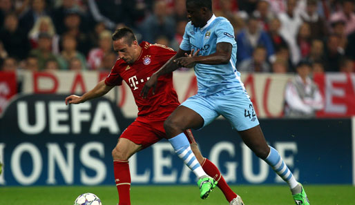Bayerns Franck Ribery ist bis dato auch in der Champions League in Topform