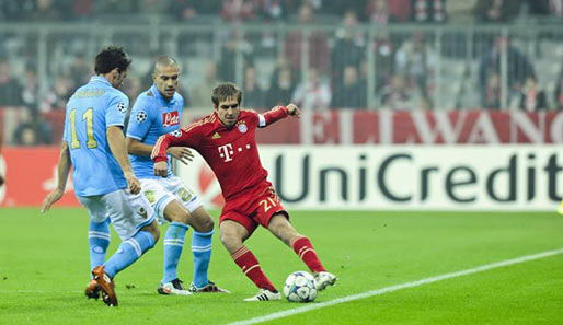 Philipp Lahm und der FC Bayern führen die Gruppe A der Champions League vor Manchester City an