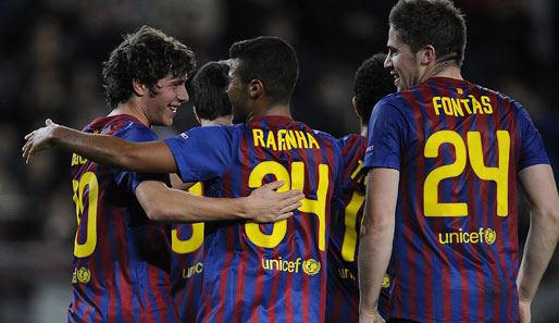 Die B-Elf des FC Barcelona besiegte BATE Borrisow zum Gruppenphasen-Abschluss mit 4:0