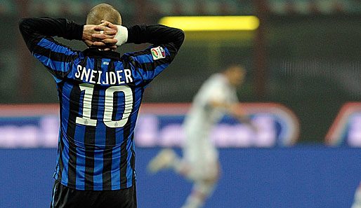 Wesley Sneijder ist entsetzt, wie sich die Nerazzurri derzeit in der Liga präsentieren