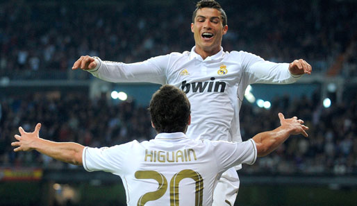 Am Dienstag in Nikosia zu Gast: Reals Cristiano Ronaldo (oben) und Gonzalo Higuain