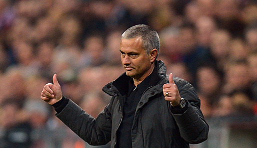 Trotz Hinspiel-Pleite sieht Jose Mourinho sein Team im Finale