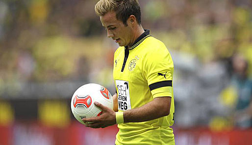 Mario Götze spielte im gesamten Jahr 2012 erst zweimal von Beginn an für Borussia Dortmund