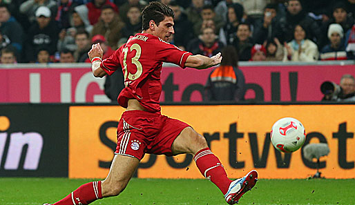 Mario Gomez soll den FC Bayern München am Mittwoch zum Gruppensieg schießen