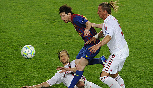 Im letztjährigen Viertelfinale konnten Philippe Mexes und Co. Lionel Messi nicht stoppen