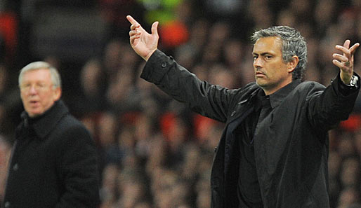 Treffen am Mittwoch erstmals wieder aufeinander: Sir Alex Ferguson (l.) und Jose Mourinho