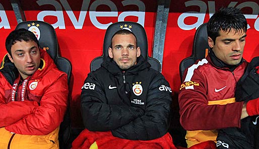 Wesley Sneijder (M.) wechselte im Januar von Inter Mailand zu Galatasaray