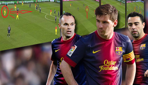 Barcelonas magisches Dreieck: Andres Iniesta, Lionel Messi und Xavi (v.l.)