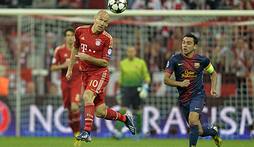 Xavi und Barca hatten gegen Bayern oft das Nachsehen