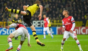 Zweikämpfe prägten das Spiel zwischen Borussia Dortmund und dem FC Arsenal