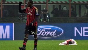 Mario Balotelli und der AC Milan stehen etwas glücklich im Achtelfinale der Champions League