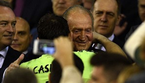Juan Carlos unterstützt schon seit Jahren Real Madrid bei wichtigen Heimspielen