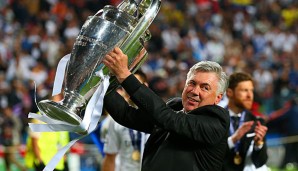 Carlo Ancelotti feierte insgesamt seinen dritten Landesmeistertitel